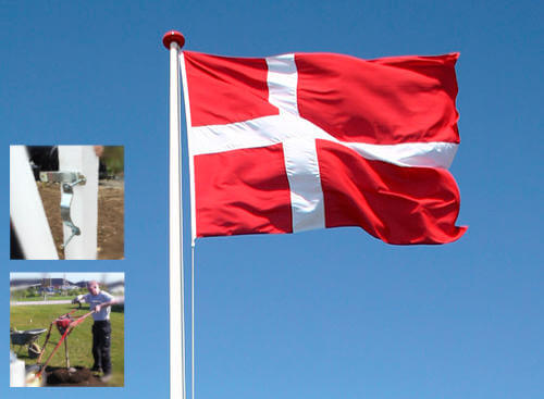 Flagstang inkl. opsættning